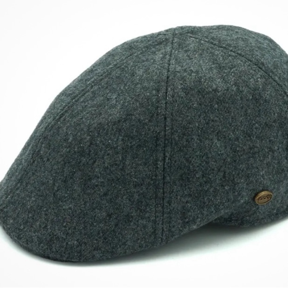 EPOCH Men's Gray 100% Wool Newsboy Cap Small / Medium